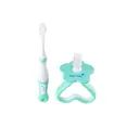 Набір: прорізувач для зубів та щітка First Brush and Teether Set (від 0 до 3 років), (Brush-baby) — Photo 3