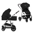 Універсальна коляска 2 в 1 Lionelo AMBER BLACK SILVER