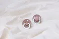 Соска пустушка BIBS De Lux Silicone Round (кругла) – Blush GLOW (світиться в темряві) 0-36 міс. — Photo 1