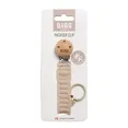 Тримач для пустушки в'язаний BIBS Pacifier Clip Knitted Ivory — Photo 1