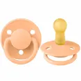Соска пустушка BIBS De Lux Latex Round (кругла) – Sunshine/Peach Sunset (2 в упаковці) 6-18 міс. — Photo 2