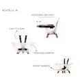 Стілець для годування Childhome Evolu 2 з бампером nut/frosted, арт. CHEVOCHFR — Photo 2