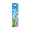 Дитяча зубна щітка Flossbrush (від 0 до 3 років) - Pink-Teal (2 шт), (Brush-baby) — Photo 1