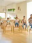Стілець для годування Lionelo CELIA WHITE NATURAL WOOD