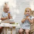 Набір для годування Elodie Details Silicone Plate Set Garden Leo Toile — Photo 2