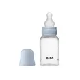 Дитяча пляшечка BIBS Baby Bottle Round Silicone 150 мл Slow Flow (повільний потік) Baby Blue