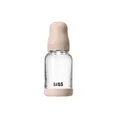Скляна дитяча пляшечка BIBS Glass Boheme Baby Bottle Round Latex 1 pack 120 мл Slow Flow Ivory — Photo 1