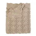 В'язана ковдра BIBS Knitted Blanket Wavy Vanilla