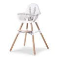 Стілець для годування Childhome Evolu 2 з бампером natural/white, арт. CHEVOCHNW