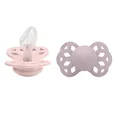 Соска пустушка BIBS Infinity Silicone Anatomical (анатомічна) – Blossom/Dusky Lilac (2 в упаковці) 0-6 міс.