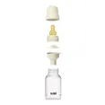 Дитяча пляшечка BIBS Baby Bottle Round Latex 150 мл Slow Flow (повільний потік) Blush — Photo 6