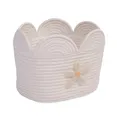 Корзина для іграшок Childhome Flower 30x20x15 см білий , арт. CCBAFL20 — Photo 5