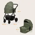 Універсальна коляска 2 в 1 Lionelo AMBER PLUS GREEN FOREST — Photo 4