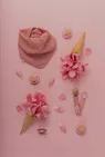 Соска пустушка BIBS De Lux Silicone Round (кругла) – Pale Butter/Dusty Pink (2 в упаковці) 0-36 міс. — Photo 1