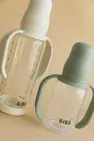 Скляна дитяча пляшечка BIBS Glass Baby Bottle Round Latex 1 pack 240 мл Medium Flow (середній потік) Sage — Photo 3