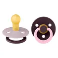 Пустушка Studio Colour 2 PACK Fusion Latex Round (кругла) – Dusky Lilac Plum mix (2 в упаковці) 6-18 міс.
