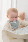 Пустушка BIBS x Liberty De Lux Silicone Round (кругла) Onesize – Chamomile Lawn Mauve / Violet Sky Mix (2 в упаковці) 0-36 міс. — Photo 3