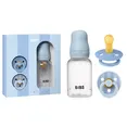 Подарунковий набір з пляшечки для годування та 2 сосок BIBS Gift Set Baby Sprinkle Baby Blue
