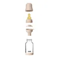 Скляна дитяча пляшечка BIBS Glass Boheme Baby Bottle Round Latex 1 pack 120 мл Slow Flow Ivory — Photo 2