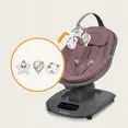 Крісло-гойдалка Lionelo BLOSSOM PINK MAUVE — Photo 1