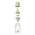 Дитяча пляшечка BIBS Baby Bottle Round Latex 150 мл Slow Flow (повільний потік) Blush — Photo 7