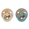 Пустушка BIBS x Liberty Colour Latex Round (кругла) June Blossom – Vanilla Hush Mix (2 в упаковці) 0-6 міс.