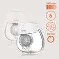 Молоковідсмоктувач Lionelo FIDI FREE LUMI WHITE NATURAL — Photo 1