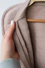 Утеплена євро пелюшка на блискавці з шапочкою Kappi Коричнева 0-3міс — Photo 3