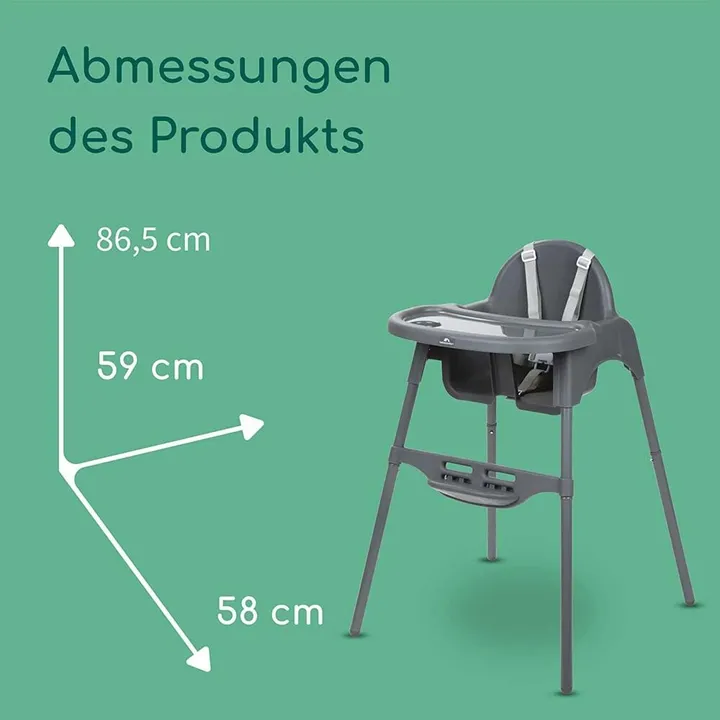 Стільчик для годування BEBE CONFORT MEELY DARK GREY — Photo 7