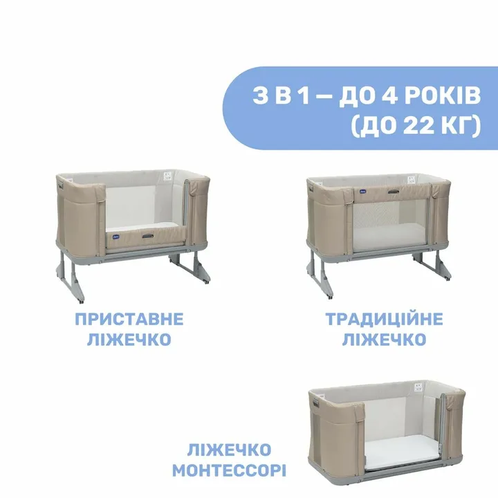 Ліжечко 3 в 1 Chicco Next2Me Forever (02) — Photo 15