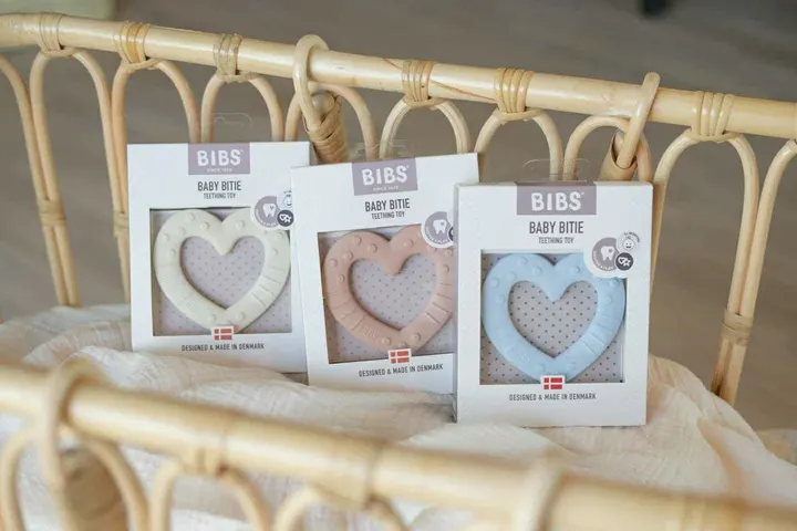 Іграшка гризунець BIBS Baby Bitie Heart Baby Blue, вік 3+ міс — Photo 8