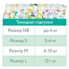 Підгузки Offspring Dinoland, розмір NB, до 4 кг, 56 шт. — Photo 13
