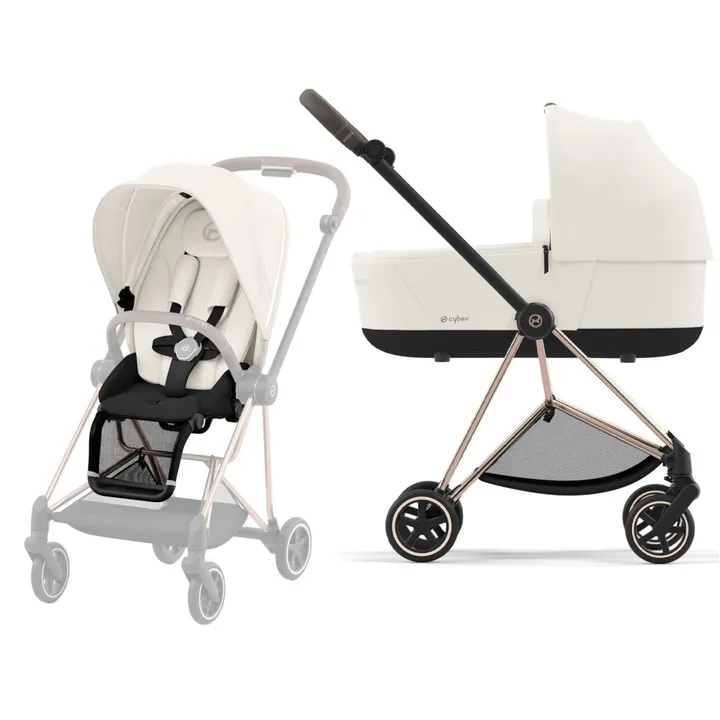 Коляска 2 в 1 Cybex Mios 4.0 Off White на шасі Rose Gold — Photo 5