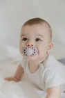 Соска пустушка BIBS Infinity Silicone Symmetrical (симетрична) – Fossil Grey 6-18 міс. — Photo 2