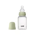 Дитяча пляшечка BIBS Baby Bottle Round Silicone 150 мл Slow Flow (повільний поток) Sage