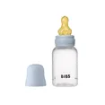Дитяча пляшечка BIBS Baby Bottle Round Latex 150 мл Slow Flow (повільний поток) Baby Blue