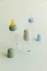 Дитяча пляшечка BIBS Baby Bottle Round Silicone 270 мл Medium Flow (середній поток) Ivory — Photo 4