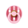 Пустушка Studio Colour Latex Round (кругла) Block – Baby Pink / Coral 6-18 міс.