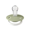 Соска пустушка BIBS De Lux Silicone Round (кругла) – Sage GLOW (світиться в темряві) 0-36 міс.