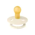 Пустушка Studio Colour Latex Round (кругла) Block – Ivory / Ruby 0-6 міс. — Photo 1